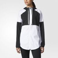 限尺码：adidas 阿迪达斯 S2S Windbreaker 女士防风外套