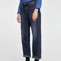 ZARA 06164057407 女士直筒牛仔裤 