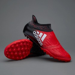 阿迪达斯超顶碎钉足球鞋（红黑配色）adidas X Tango 16+ Purechaos TF