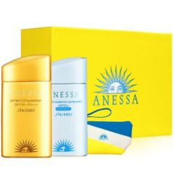 安热沙( Anessa )防晒滋润保湿礼盒(小金瓶防晒