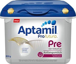 Aptamil 爱他美婴儿pre段奶粉Pronutra 亲源配方，适合新生儿, 4盒装 (4 x 800 g)