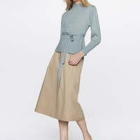 GU 极优 298034 女款高腰中长裙