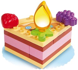 UNICO plus 维尼高布鲁斯 拼插玩具 蛋糕系列 水果蛋糕块 18个月-5岁 大颗粒兼容 8611-00CC