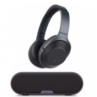 SONY 索尼 WH-1000XM2 耳罩式头戴式降噪蓝牙耳机+SRSXB20 蓝牙扬声器 黑色