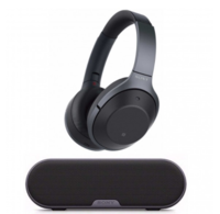 SONY 索尼 WH-1000XM2 耳罩式头戴式降噪蓝牙耳机+SRSXB20 蓝牙扬声器 黑色