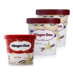 Häagen·Dazs 哈根达斯 冰淇淋 香草味 430g *2+哈根香草冰淇淋 87g