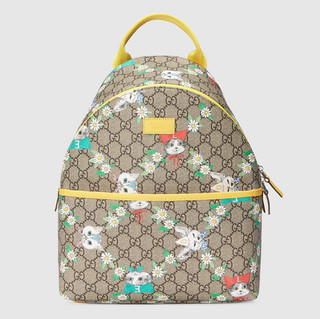 GUCCI 古驰 GG supreme 系列 ‎271327 女士双肩包