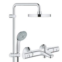 GROHE 高仪 27389001+34598000 恒温浴室淋浴双花洒套装