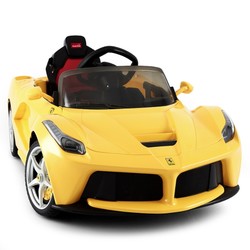 RASTAR 星辉 法拉利 82700 可开门儿童电动车 双驱动（黄色） +凑单品