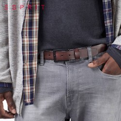 ESPRIT男装商务休闲纯色针扣皮带-096EA2S