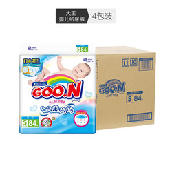 GOO.N 大王 维E系列 婴儿纸尿裤  S 84片/包 4包装