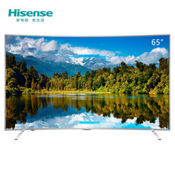 海信(Hisense)LED65EC880UCQ 65英寸 超高清4K 电视 曲面 HDR人工智能 (月光银)