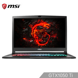 微星GS73 7RE-004CN 轻薄游戏笔记本电脑(17.3英寸 i7-7700HQ 8G 1T+128GSSD GTX1050Ti 多彩) 黑