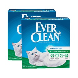 EverClean 蓝钻 膨润土猫砂 绿标 11.3kg*2包