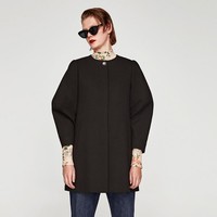 新补货：ZARA 02852700800 女士纽扣装饰大衣