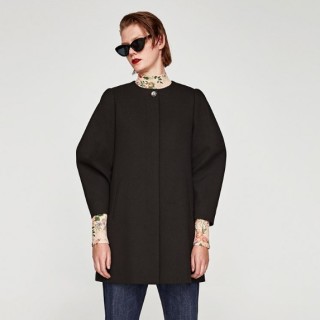 ZARA 02852700800 女士纽扣装饰大衣