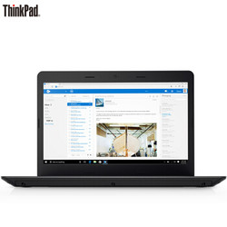 联想（ThinkPad） E470（20H1A0A3CD）14英寸笔记本电脑（i5-7200U 8G 500G Win10）黑色