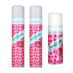 batiste 碧缇丝 免水洗发喷雾迷人花香（200ml*2瓶+50ML*1瓶）套装 *2件