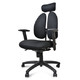 普格瑞司 电脑椅 办公室老板椅 升降可躺人体工学椅子  PH-23A黑色