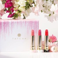 历史低价: TATCHA Kyoto Blooms Silk Lipstick Trio 限量口红套装+3件小样