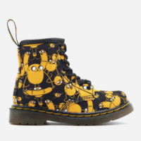 Dr. Martens 儿童款帆布印花马丁靴 UK5.5