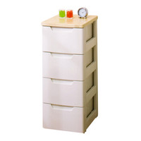 IRIS 爱丽思 HG-324B 环保材质 4层抽屉收纳柜整理柜  +凑单品