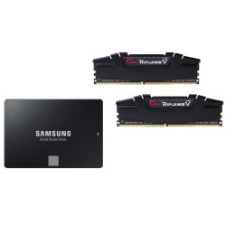 G.Skill 芝奇 Ripjaws V DDR4 3000MHz 台式机内存 8GB×2 + SAMSUNG 三星 860 EVO 500GB SSD