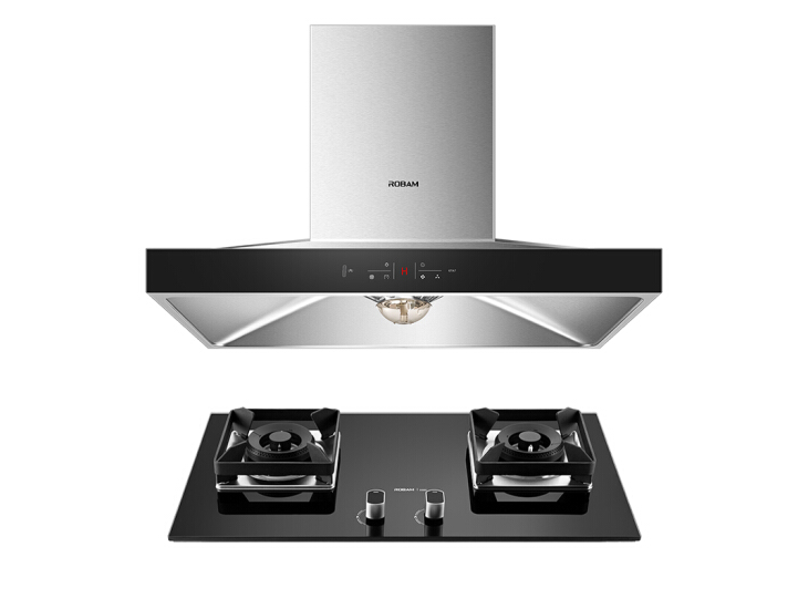 robam老板悦界系列67a756b0大吸力欧式触控抽油烟机灶具套装3件