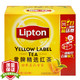 京东PLUS会员：Lipton 立顿 黄牌精选红茶 2g*200包*3件+立顿茶叶 2g*100包