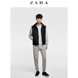 ZARA  男装 拼接棉服背心 00706403800