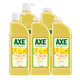 香港AXE斧头牌柠檬洗洁精洗碗易去油1.08kg3瓶包邮家庭装维E呵护