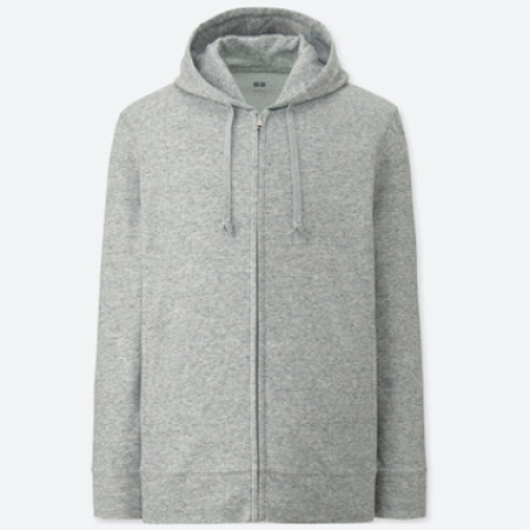 UNIQLO 优衣库 404169 AIRism 男士拉链连帽