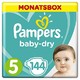 中亚prime会员：Pampers 帮宝适 婴儿纸尿裤 5号 144 片