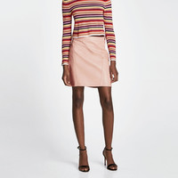 ZARA 02398041622 女士仿皮裙