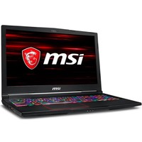 MSI 微星 GE63 15.6英寸 笔记本电脑 (黑色、酷睿i7-8750H、16GB、256GB SSD+1TB HDD、GTX1060 6G)