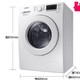 预售：SAMSUNG 三星 WD90M4473MW/SC 9公斤 洗烘一体机