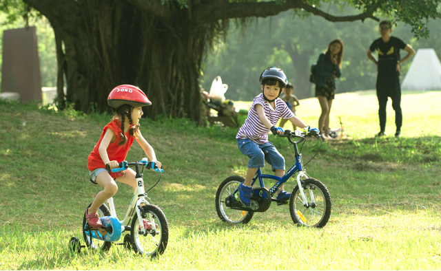 帅气出街 从小就是有车族 儿童出游代步车推荐