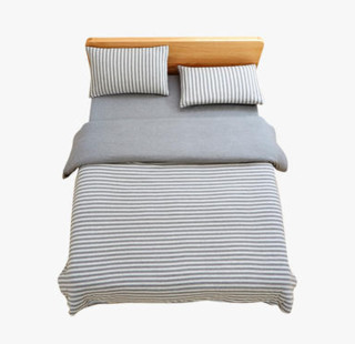 当当优品 全棉日式针织 床笠款四件套 1.5米床