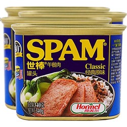 SPAM 世棒 经典午餐肉罐头 340g*4罐