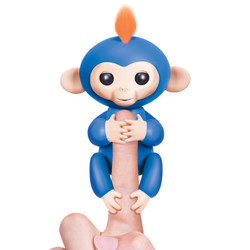 WowWee多彩手指猴机器人 智能电子玩具 指尖猴子儿童礼物 蓝色 3703