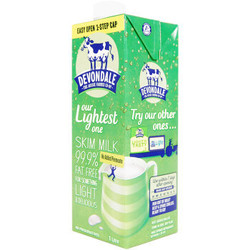 Devondale 德运 脱脂纯牛奶 1L 10盒