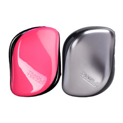 TANGLE TEEZER 豪华便携款美发梳 （可爱粉黑撞色+磨砂银） *2件