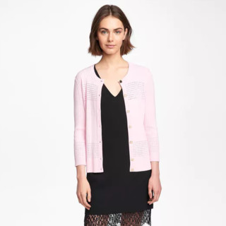 Karl Lagerfeld Paris Cardigan With Pointelle 女士开衫