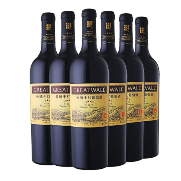 长城四星赤霞珠干红葡萄酒750ml6瓶