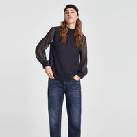 ZARA 07200021409 女士薄纱衬衫