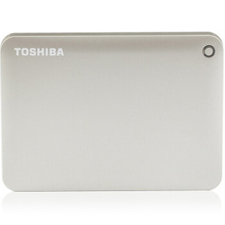 TOSHIBA 东芝 V8 CANVIO高端系列 2.5英寸 移动硬盘（USB3.0）2TB（尊贵金）