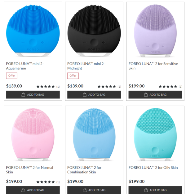 SkinStore FOREO 洁面仪专场