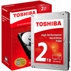 TOSHIBA 东芝 P300系列 7200转 64M SATA3 台式机硬盘 2TB 64MB