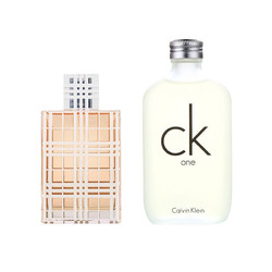 Calvin Klein 卡尔文·克莱 ONE中性淡香水 100ml+BURBERRY 博柏利 英伦迷情香水 50ml 