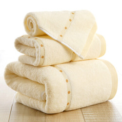 KINGSHORE 金号 4120 纯棉缎档毛巾方巾浴巾3件套 *4件 +凑单品